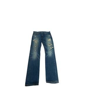 Levi's Distressed Blue Denim 511 W 33 X 32 L